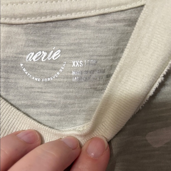 Aerie woman’s oversized! Short Sleeve Camo Tee - Green and grey. XXS. NWT - Picture 2 of 10